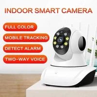 Smart Indoor WiFi PTZ Security Camera | 3-Step App Setup, HD Night Vision, Two-Way Audio, Remote Monitoring for Home & Office