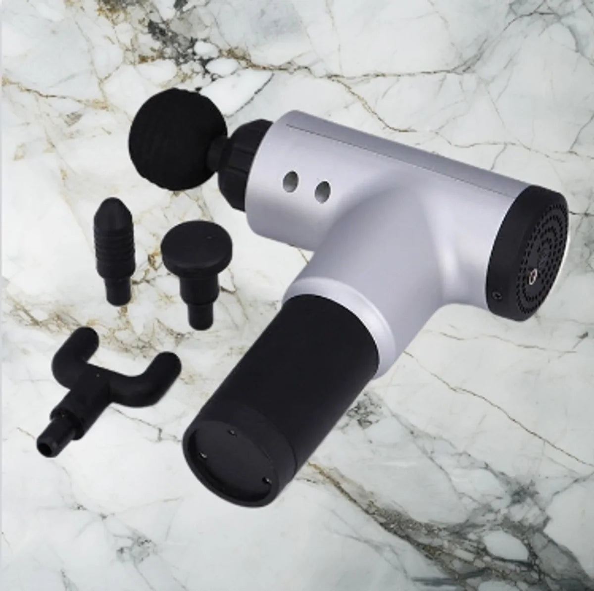 Professional Fascia Massage Gun with Multiple Attachments – Deep Tissue Percussion Massager for Muscle Recovery & Pain Relief