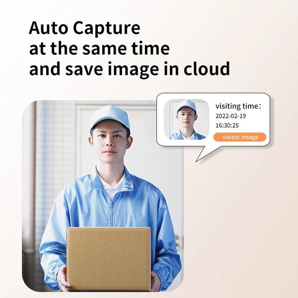 Smart WiFi Video Doorbell with Indoor Chime | HD Camera, Two-Way Audio, Motion Detection, Night Vision, App-Controlled Home Security