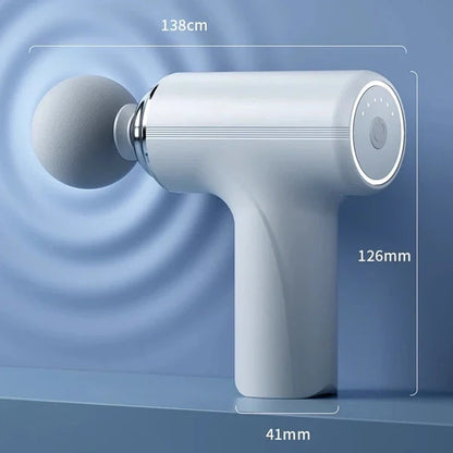 Dutoofree Rechargeable Deep Tissue Massage Gun with 4 Interchangeable Heads | Portable Muscle Massager for Pain Relief, Recovery & Relaxation