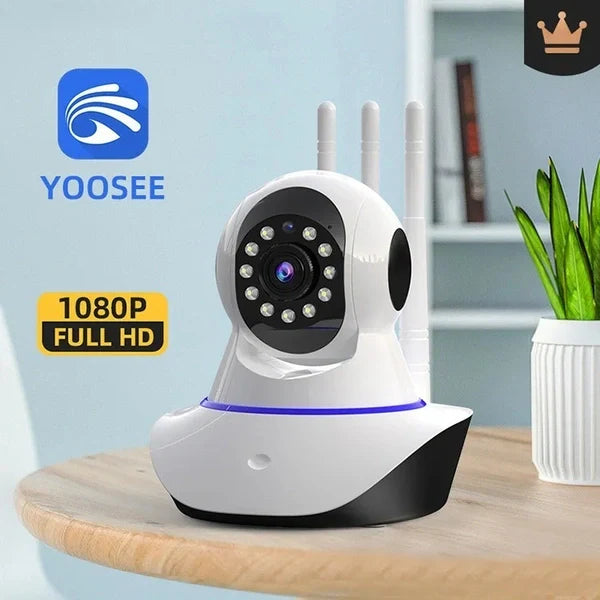 Smart Indoor WiFi PTZ Security Camera | 3-Step App Setup, HD Night Vision, Two-Way Audio, Remote Monitoring for Home & Office