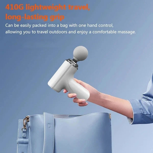 Dutoofree Rechargeable Deep Tissue Massage Gun with 4 Interchangeable Heads | Portable Muscle Massager for Pain Relief, Recovery & Relaxation