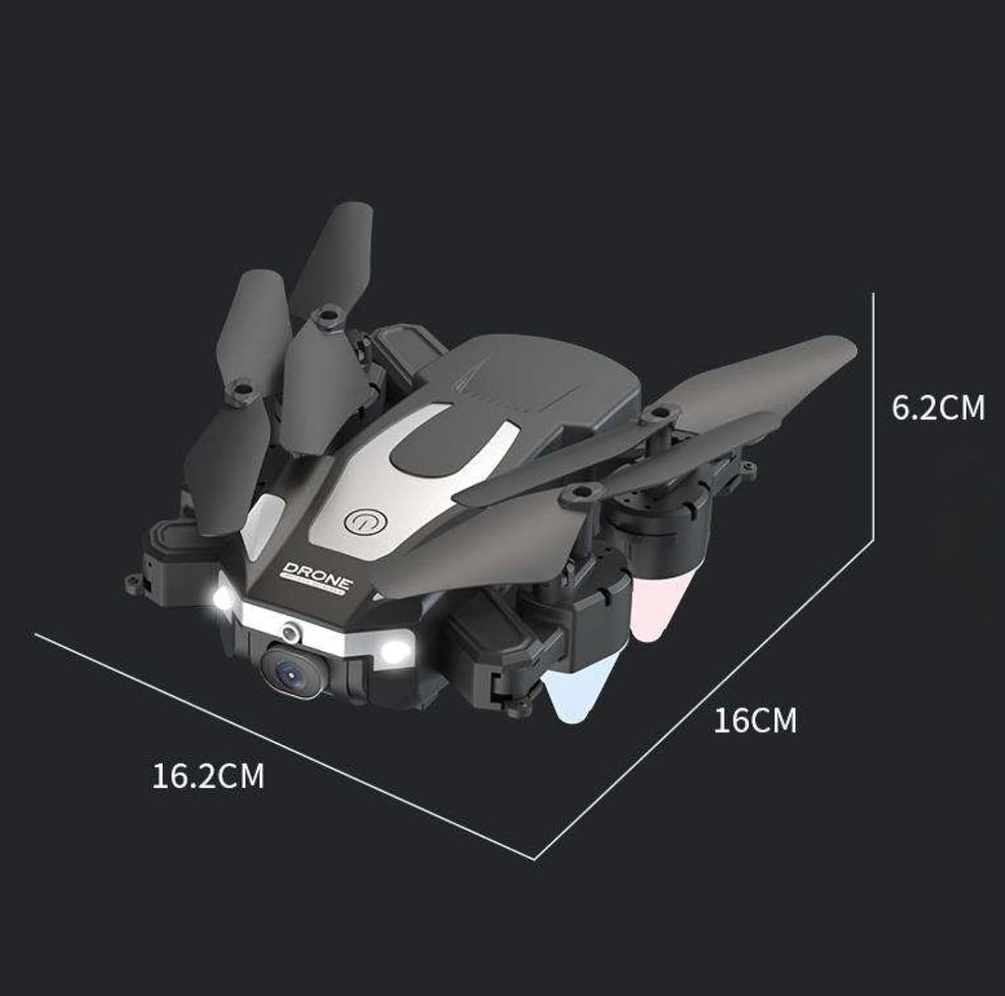 J2 Drone Foldable Mini Camera Drone with HD Camera | One-Key Takeoff & Landing, Altitude Hold, LED Lights, Beginner-Friendly Quadcopter