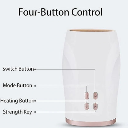 Electric Hand & Wrist Massager with Heat Therapy – Rechargeable Compression Massager for Pain Relief & Relaxation