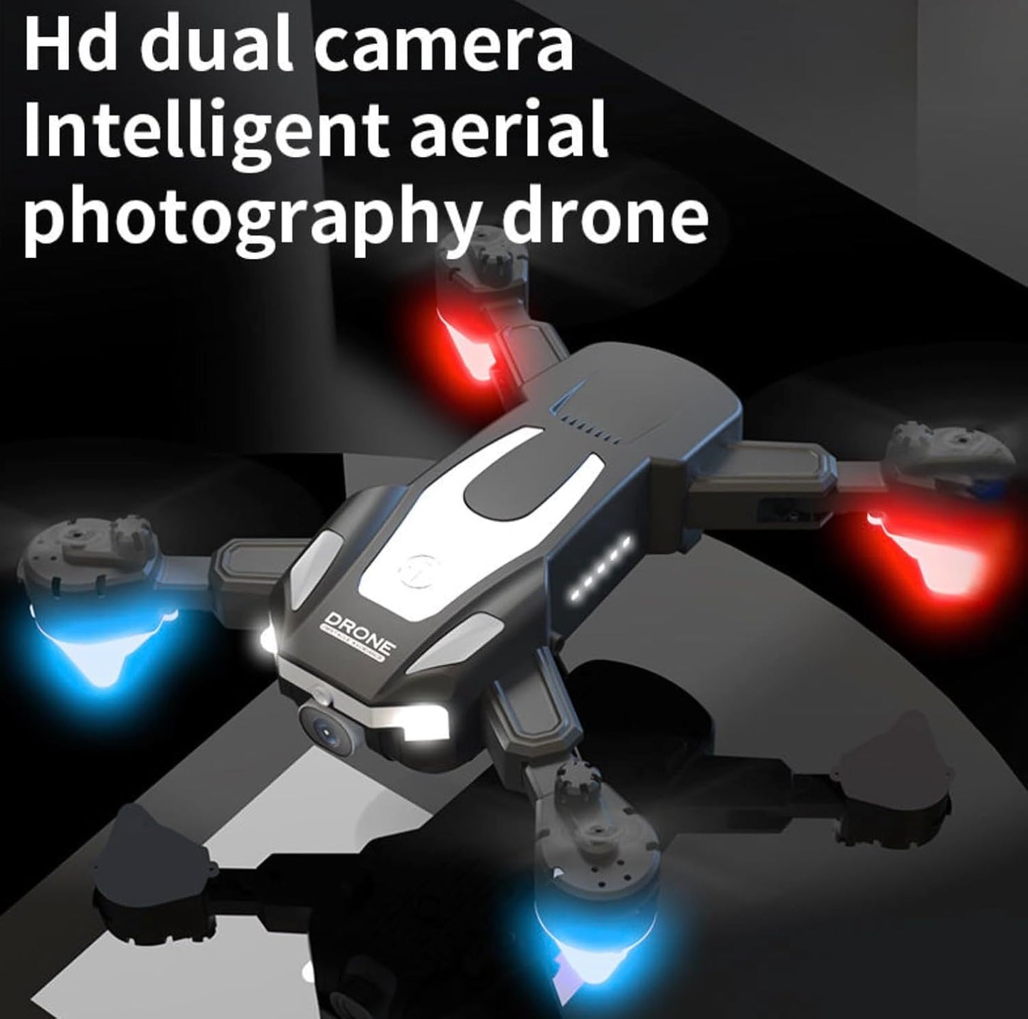 J2 Drone Foldable Mini Camera Drone with HD Camera | One-Key Takeoff & Landing, Altitude Hold, LED Lights, Beginner-Friendly Quadcopter