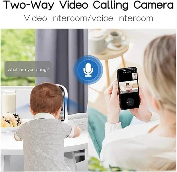 Smart Indoor Video Calling Security Camera with Built-in Screen | Two-Way Video & Audio, Motion Detection, Remote Monitoring, Home & Office Surveillance