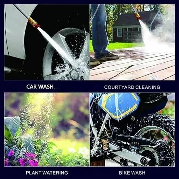 Cordless High-Pressure Car Washer Gun with Double Battery | Portable Power Jet Washer for Car, Bike, Garden & Home Cleaning
