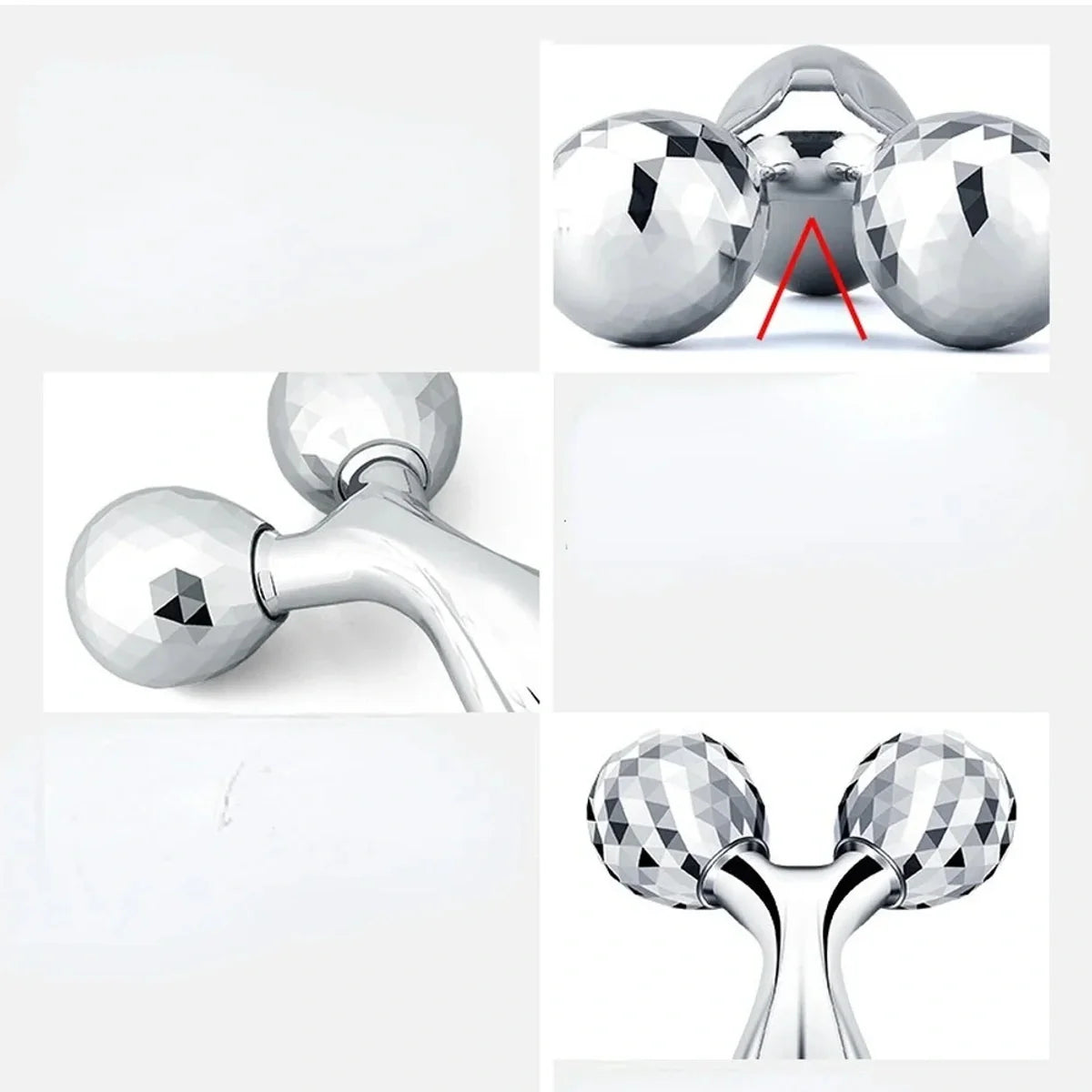 3D Diamond Roller Facial Massager – Dual Ball Face & Body Lifting Tool for Skin Tightening, Anti-Aging & Relaxation