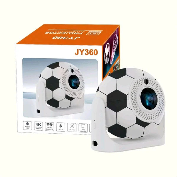 JY360 Smart 360° WiFi Security Camera | 4K HD Indoor Surveillance Camera with Two-Way Audio, Night Vision & Motion Detection (Football Design)