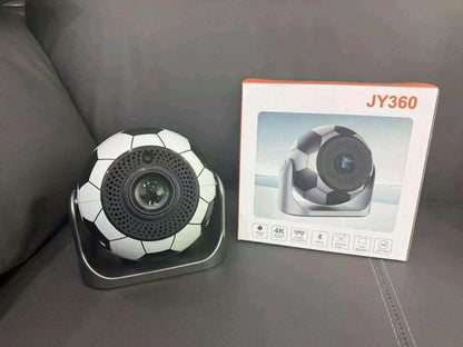 JY360 Smart 360° WiFi Security Camera | 4K HD Indoor Surveillance Camera with Two-Way Audio, Night Vision & Motion Detection (Football Design)