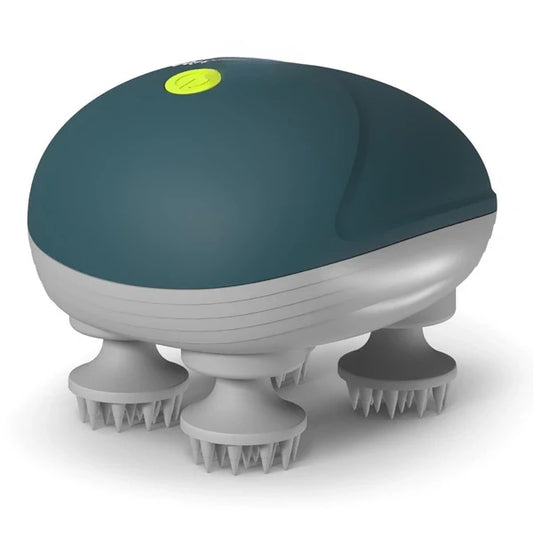 Electric Head & Body Scalp Massager with Rotating Massage Nodes and Relaxation Therapy