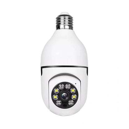 3MP Smart Bulb PTZ Security Camera – 4X Zoom, AI Motion Detection, Night Vision, Two-Way Audio (No SD Card)