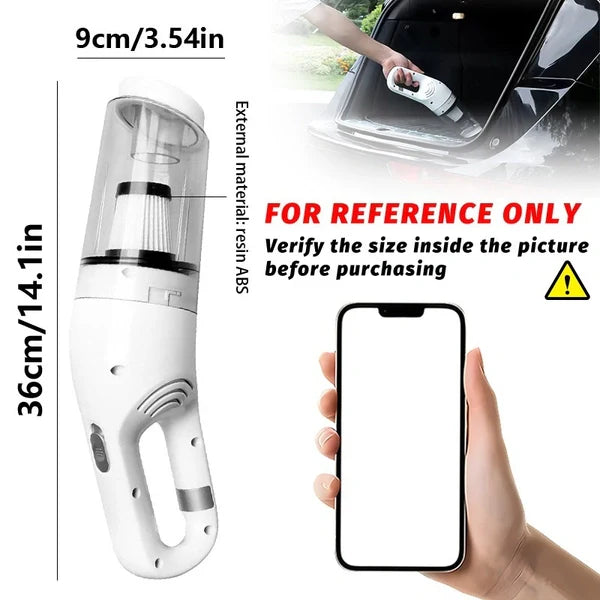 Cordless Handheld Vacuum Cleaner – Rechargeable Portable Mini Vacuum for Home, Car & Furniture Cleaning