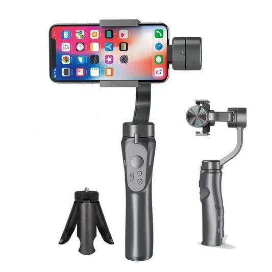 3-Axis Handheld Smartphone Gimbal Stabilizer with Mini Tripod – Foldable Anti-Shake Mobile Gimbal for Vlogging, Travel & Video Recording