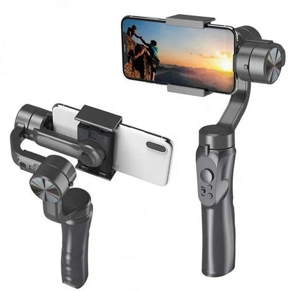 3-Axis Handheld Smartphone Gimbal Stabilizer with Tripod | 360° Rotation, Portrait & Landscape Mode, Vlogging & Live Streaming Gimbal