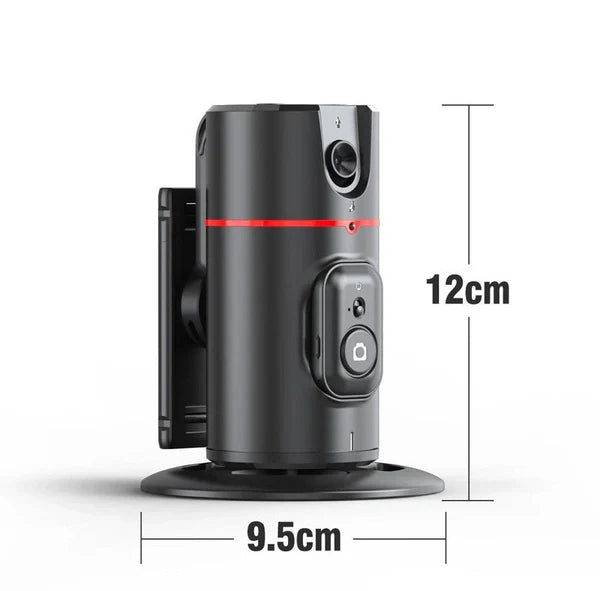 360° AI Auto Face Tracking Smart Phone Holder with Built-in Camera & Rotating Base – Hands-Free Smart Shooting Stand for Live Streaming, Video Calls & Content Creation