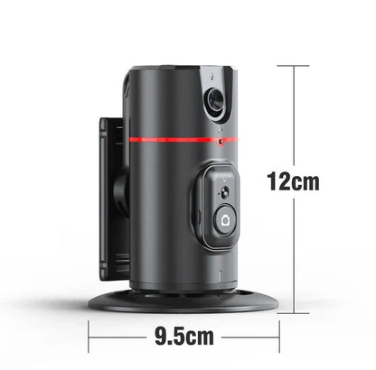 360° AI Auto Face Tracking Smart Phone Holder with Built-in Camera & Rotating Base – Hands-Free Smart Shooting Stand for Live Streaming, Video Calls & Content Creation