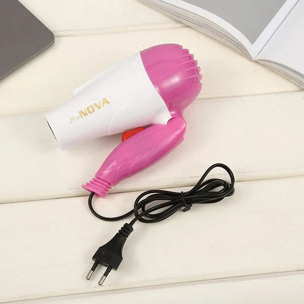 1000W Foldable Hair Dryer | Compact Lightweight Hair Dryer with Hot & Cool Air for Home and Travel Use