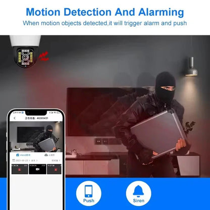 Smart Indoor PTZ Security Camera with Dual Storage | TF Card & Cloud Support, Motion Detection, Full-Color Night Vision