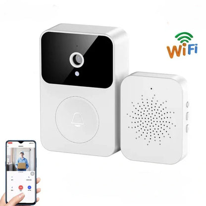 Smart WiFi Video Doorbell with Indoor Chime | HD Camera, Two-Way Audio, Motion Detection, Night Vision, App-Controlled Home Security