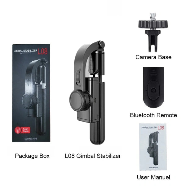 L08 Handheld Gimbal Stabilizer – 3-Axis Mobile Phone Stabilizer for Smooth Video Recording