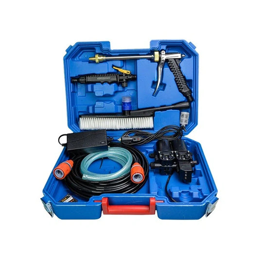 Portable Electric Car Washer Kit with Spray Gun & Accessories | Compact High-Pressure Cleaning System for Car, Bike, Garden & Home Use