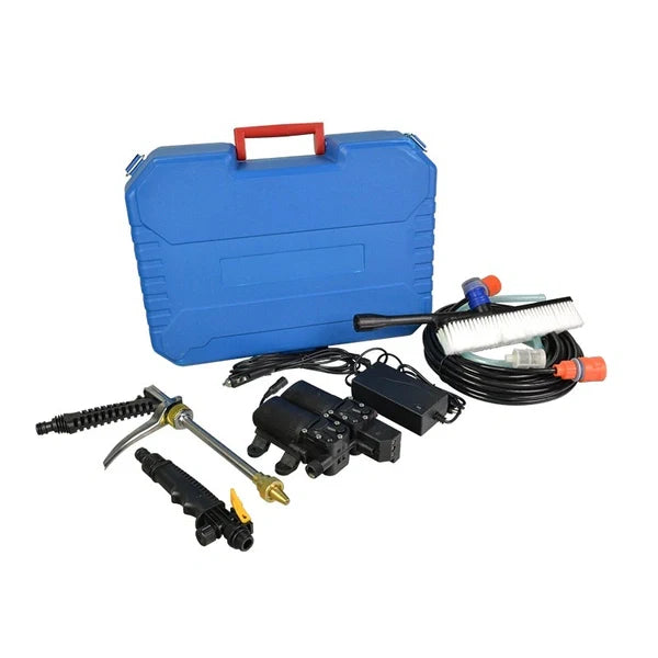 Portable Electric Car Washer Kit with Spray Gun & Accessories | Compact High-Pressure Cleaning System for Car, Bike, Garden & Home Use