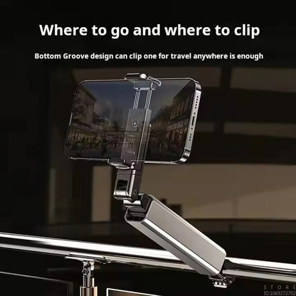 Foldable Handheld Smartphone Gimbal Stabilizer with Adjustable Phone Clamp – Compact Anti-Shake Selfie Stick for Video Recording & Vlogging