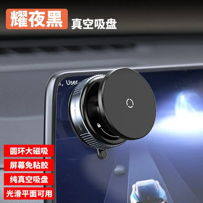 Magnetic Rotating Phone Holder Stand | 360° Adjustable Metal Mobile Mount with Strong Grip for Desk & Car Use