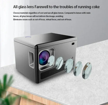 4K Smart Projector with 5G WiFi – Ultra HD Home Theater Projector, High Brightness, Built-in Speaker & Streaming Support