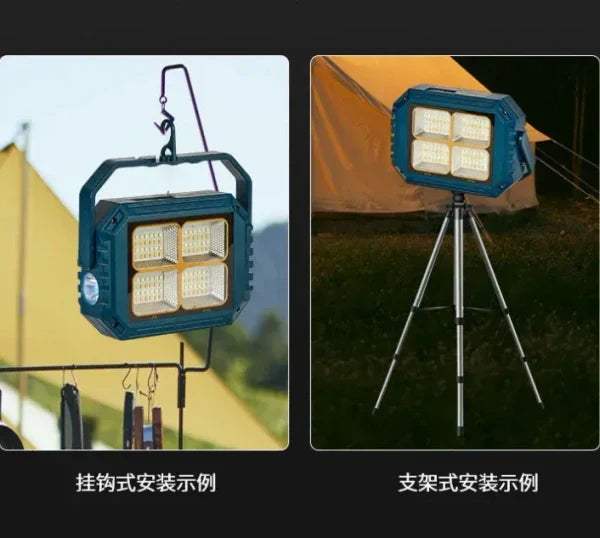 Rechargeable LED Flood Light – High-Brightness Portable Work Light with Hanging Hook & IP66 Waterproof Design