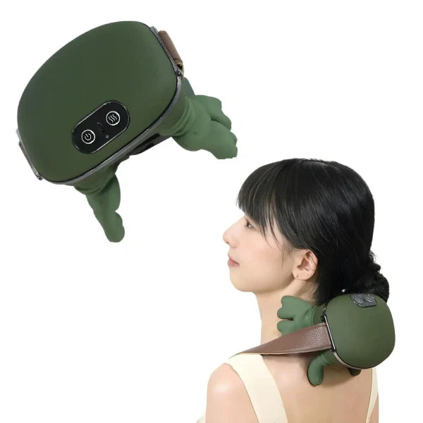 Electric Neck & Shoulder Massager with Kneading Massage | Portable Rechargeable Pain Relief Device for Stress & Muscle Relaxation