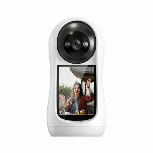 Smart Indoor Video Calling Security Camera with Built-in Screen | Two-Way Video & Audio, Motion Detection, Remote Monitoring, Home & Office Surveillance