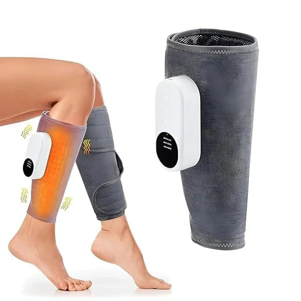Electric Calf & Leg Pain Relief Massager with Heat Therapy | Rechargeable Muscle Relaxation Wrap for Legs & Calves
