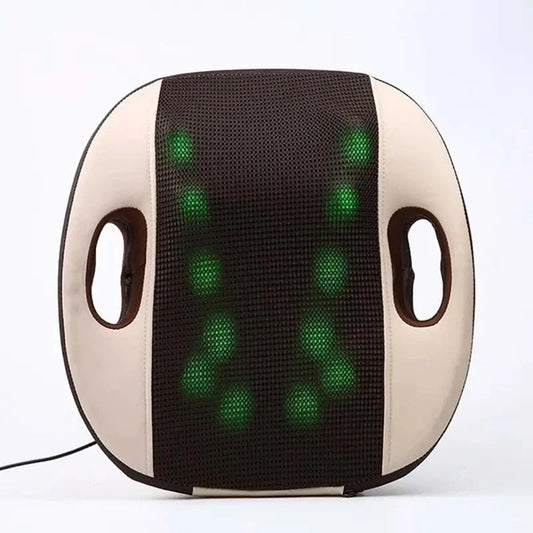 Electric Shiatsu Back & Seat Massager Cushion with Deep Kneading and Heat Therapy
