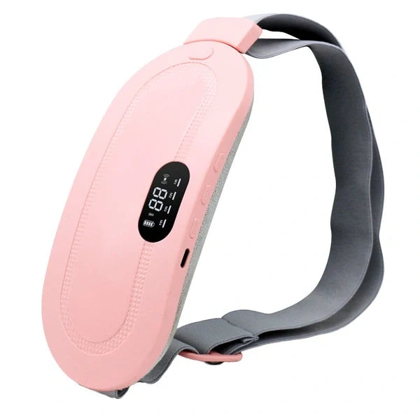 Electric Heated Waist & Abdominal Massager Belt with Adjustable Vibration Modes – Rechargeable Pain Relief & Relaxation Belt