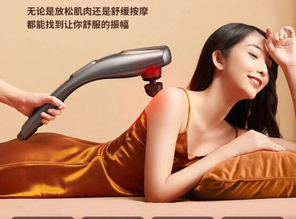 Handheld Electric Body Massager with Ergonomic Curved Handle | Multi-Speed Vibration Massager for Neck, Back, Shoulder & Full Body Pain Relief