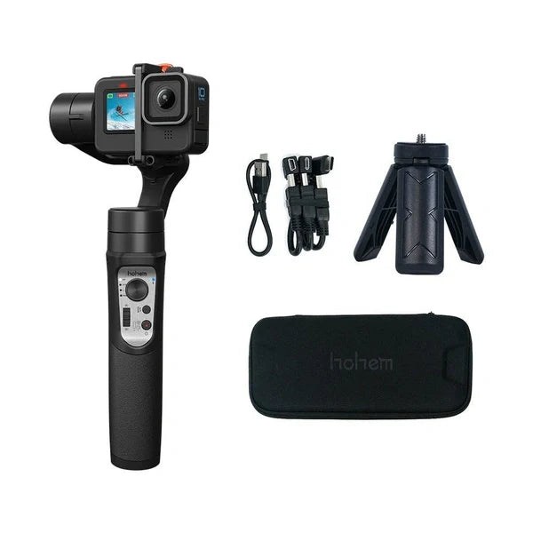 3-Axis Handheld Gimbal Stabilizer for Action Cameras – Professional Anti-Shake Stabilizer for GoPro & Similar Cameras