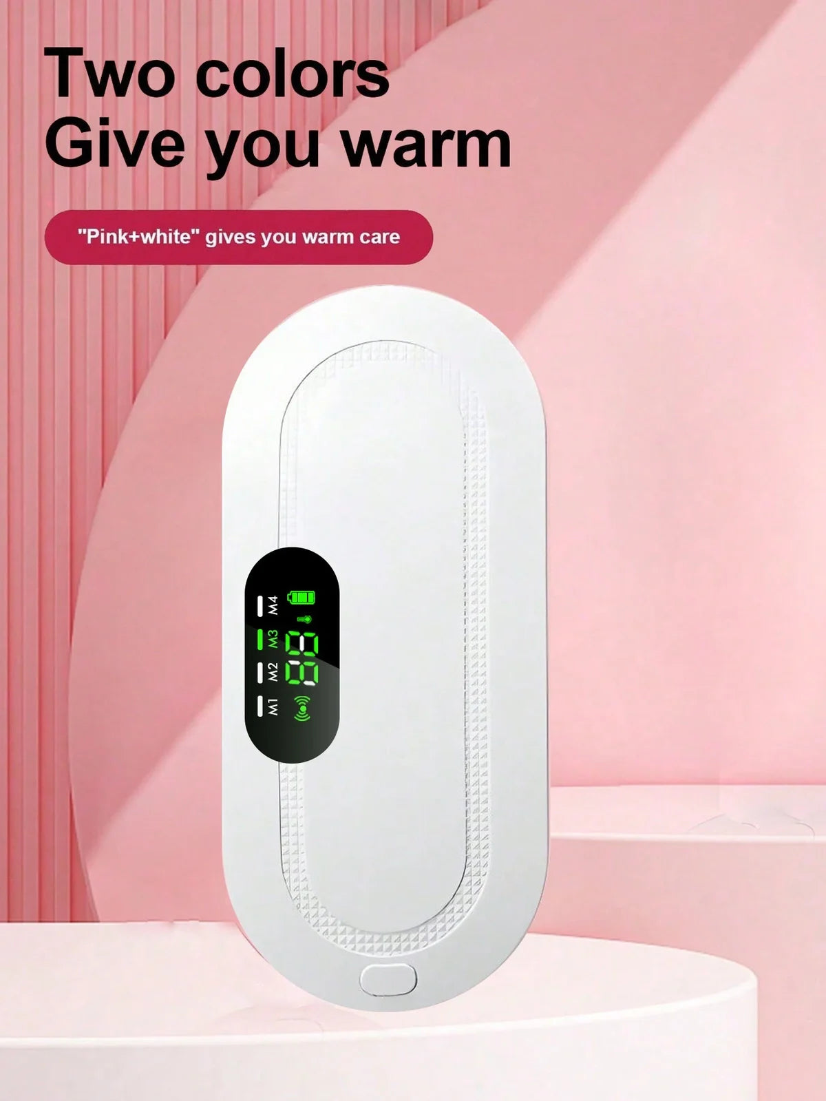 Electric Heated Waist & Abdominal Massager Belt with Adjustable Vibration Modes – Rechargeable Pain Relief & Relaxation Belt