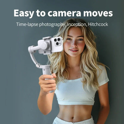 Smartphone Gimbal Stabilizer with Tripod – 3-Axis Anti-Shake Handheld Gimbal, Face Tracking, Vlogging & Live Streaming Stabilizer