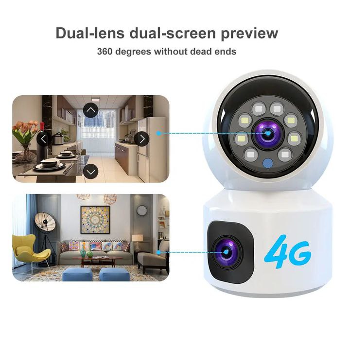dual lens 4g camera