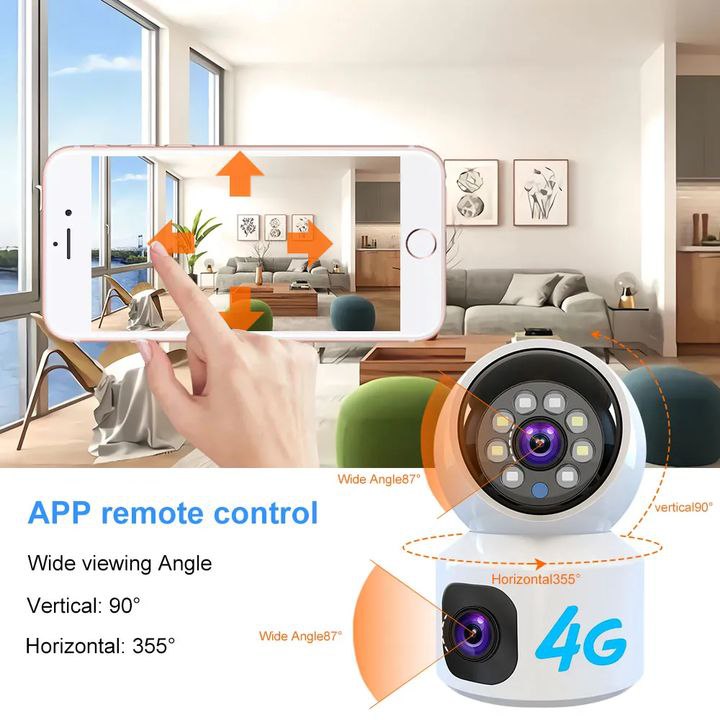 dual lens 4g camera