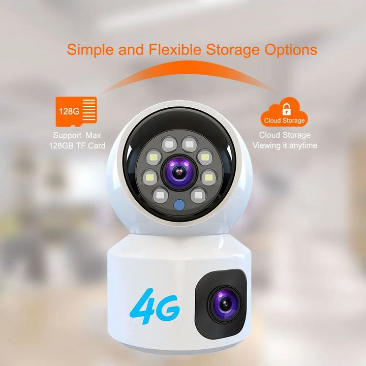 dual lens 4g camera